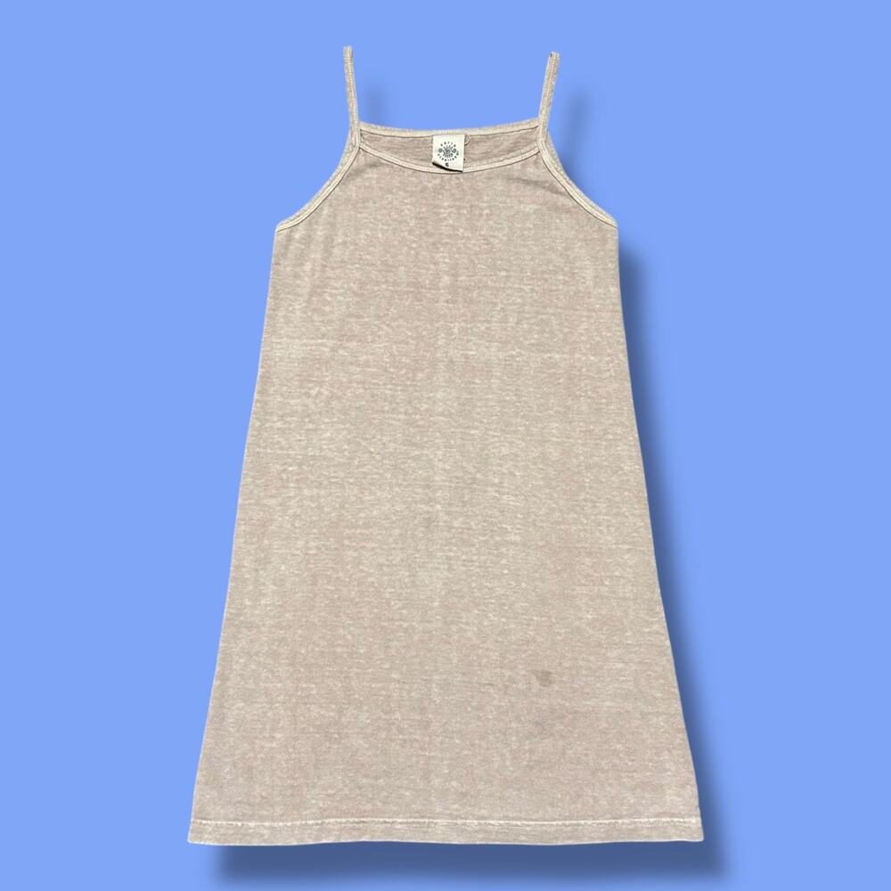 Earth Creations Hemp Dress Top Oatmeal Beige Brown Small